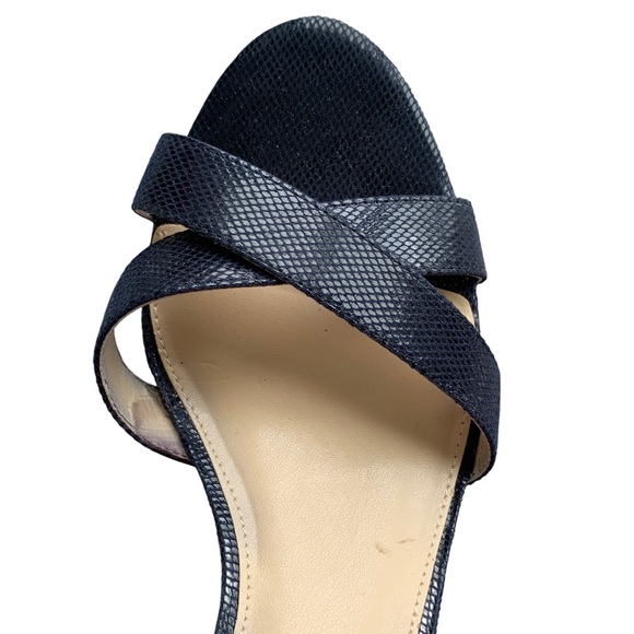 KELLY & KATIE High Heel Sandal Navy Blue With Ankle Strap 3” Heel Size 10 VGUC - Picture 7 of 16